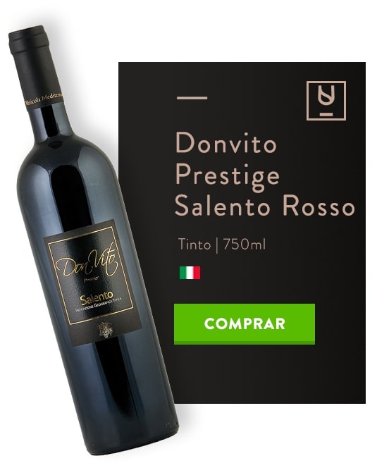 cordeiro assado e vinho Donvito Prestige Salento