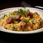 Risoto de linguiça blumenau