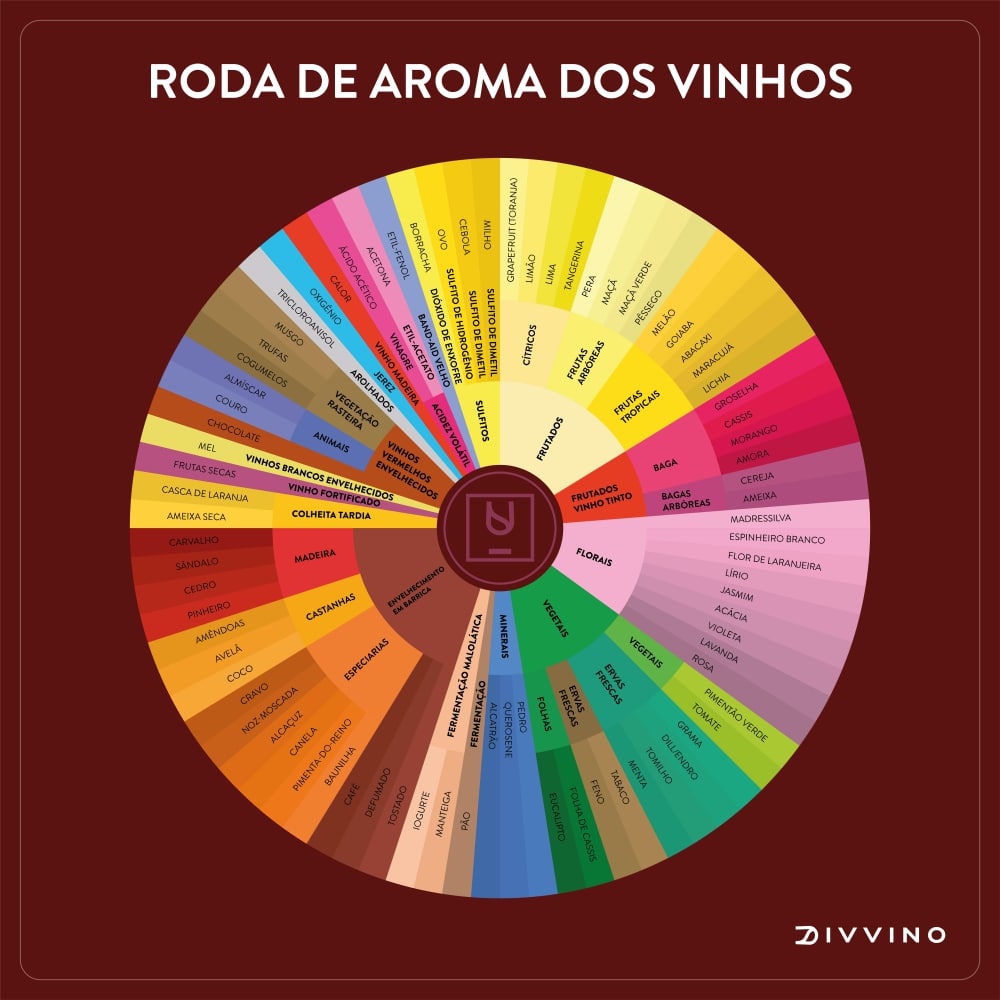 roda de aromas