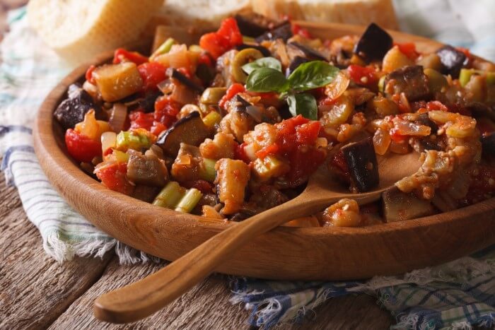 Receita de caponata de berinjela