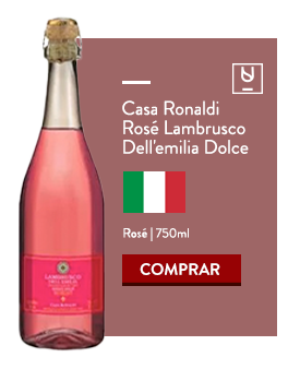 Vinho para o verão Lambrusco Casa Ronaldi rosé