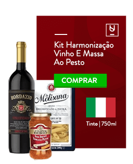 Kit harmonização vinho e pesto Divvino