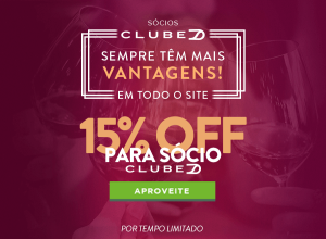 15% OFF sócios ClubeD