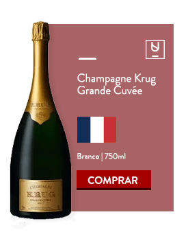 O champagne Krug Grande Cuvée é uma das opções de champagne para o Ano Novo