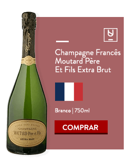 O champagne francês Moutard Père Et Fils Extra Brut é uma das opções de champagne para o Ano Novo