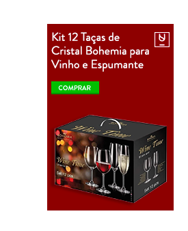 Kit de 12 taças de vinho