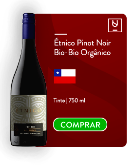 Rótulo Étnico Pinot Noir Bio-Bio Orgânico.