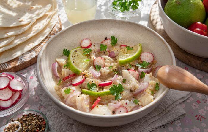 O ceviche é uma das receitas de verão