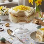 Taça de pavê de limão siciliano com chocolate branco