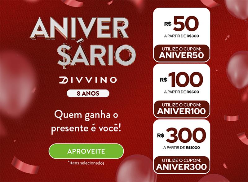 Campanha Aniversário Divvino Vinhos Divvino