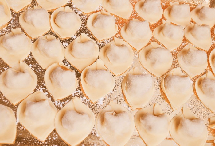 Macarrão tipo Agnolotti.
