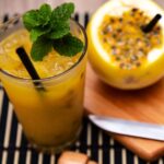 Drink com maracujá sem álcool.