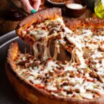 Massa de pizza pan.