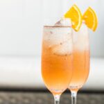 Spritz de laranja com espumante