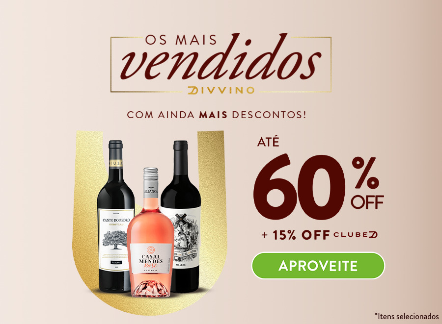 Campanha Mais Vendidos Vinhos Divvino