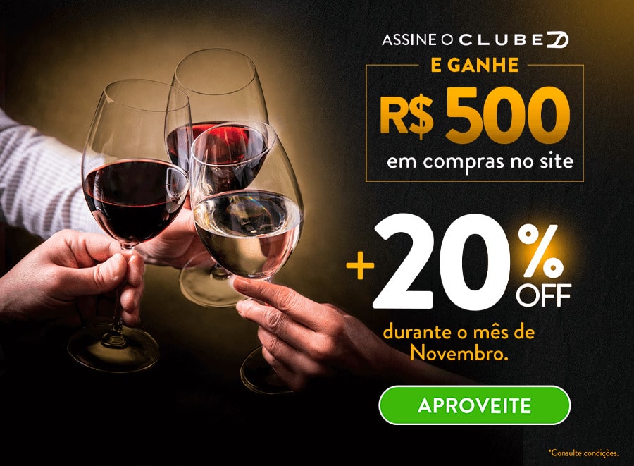 Campanha Assine e Ganhe 500 reais Vinhos Divvino