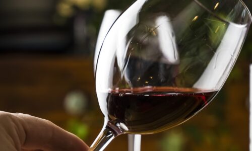 Taça Com Vinho Malbec Argentino.