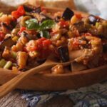 Receita de caponata de berinjela.