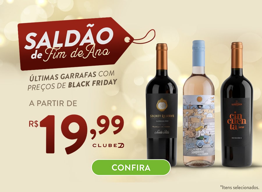 Campanha Saldão de Fim de Ano Vinhos Divvino
